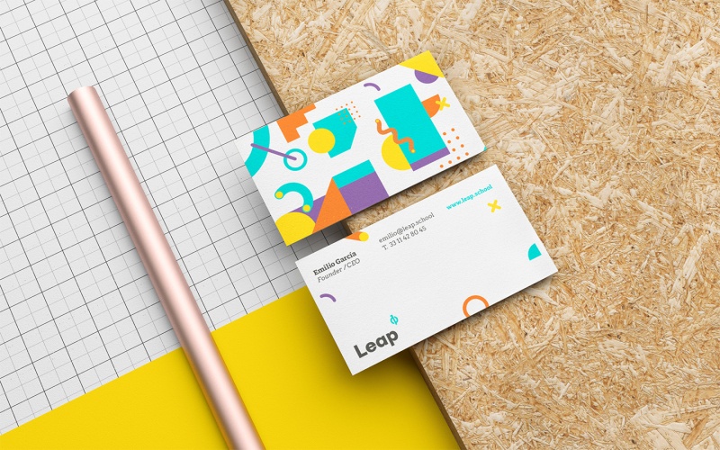 Leap教育培訓學校vi設計，字體logo設計