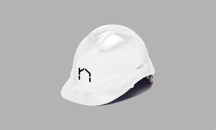 nHouse模塊化住宅的房屋建筑公司logo設計， vi設計
